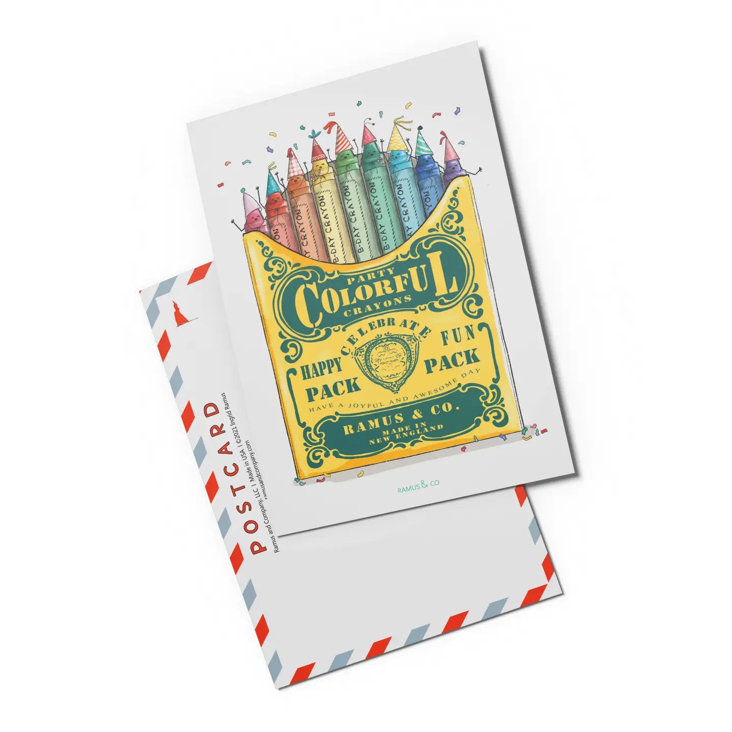 Party Crayons Postcard