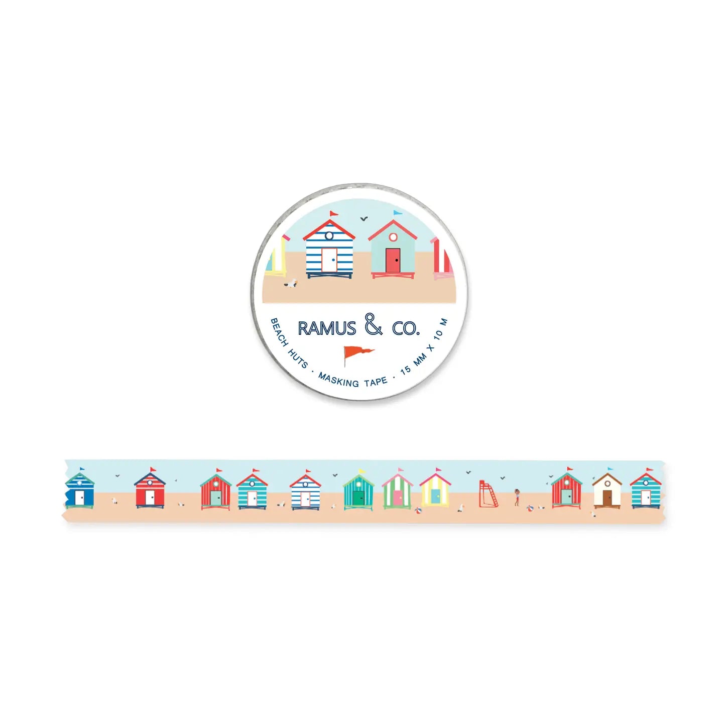Beach Huts Washi Tape
