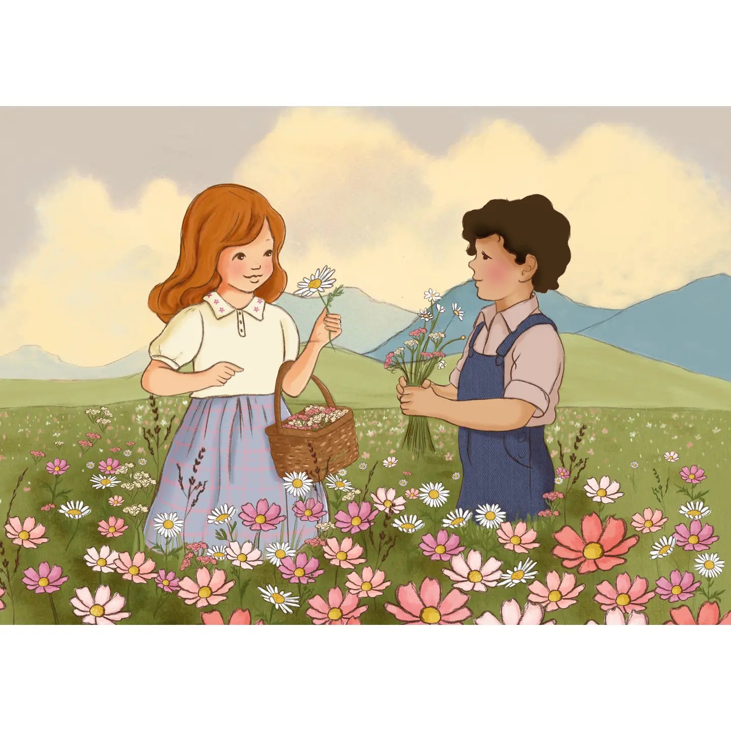Belle & Boo Postcard "Summer Fields"