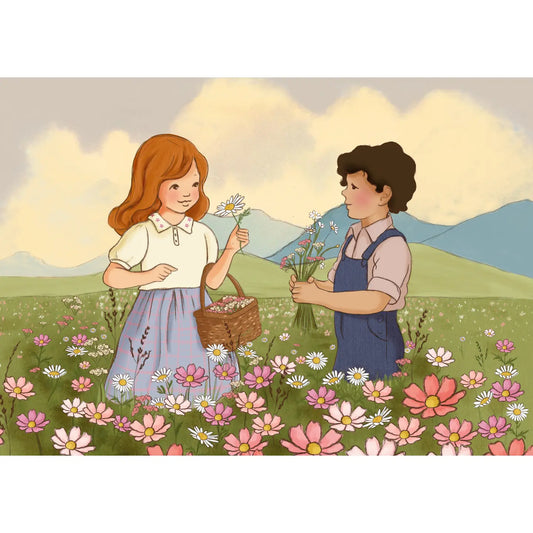 Belle & Boo Postcard "Summer Fields"