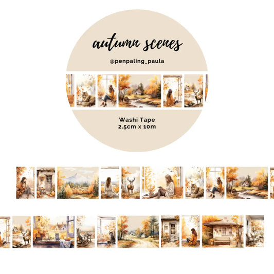 Autumn Scenes Washi Tape Wide
