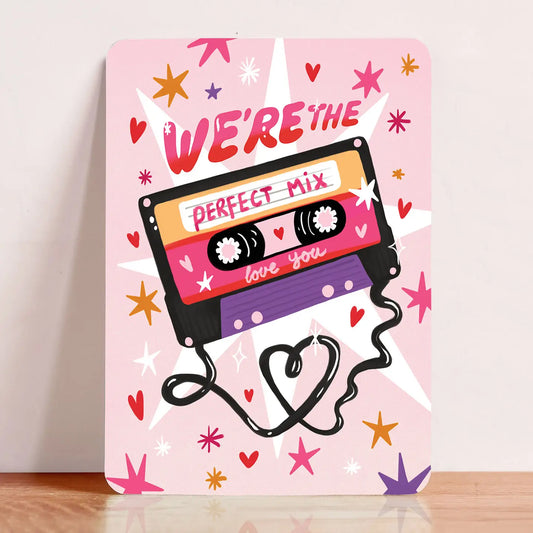 We're The Perfect Mix Postcard