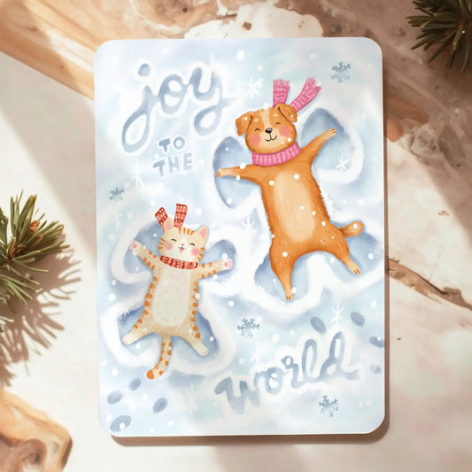 Snow Animals Postcard