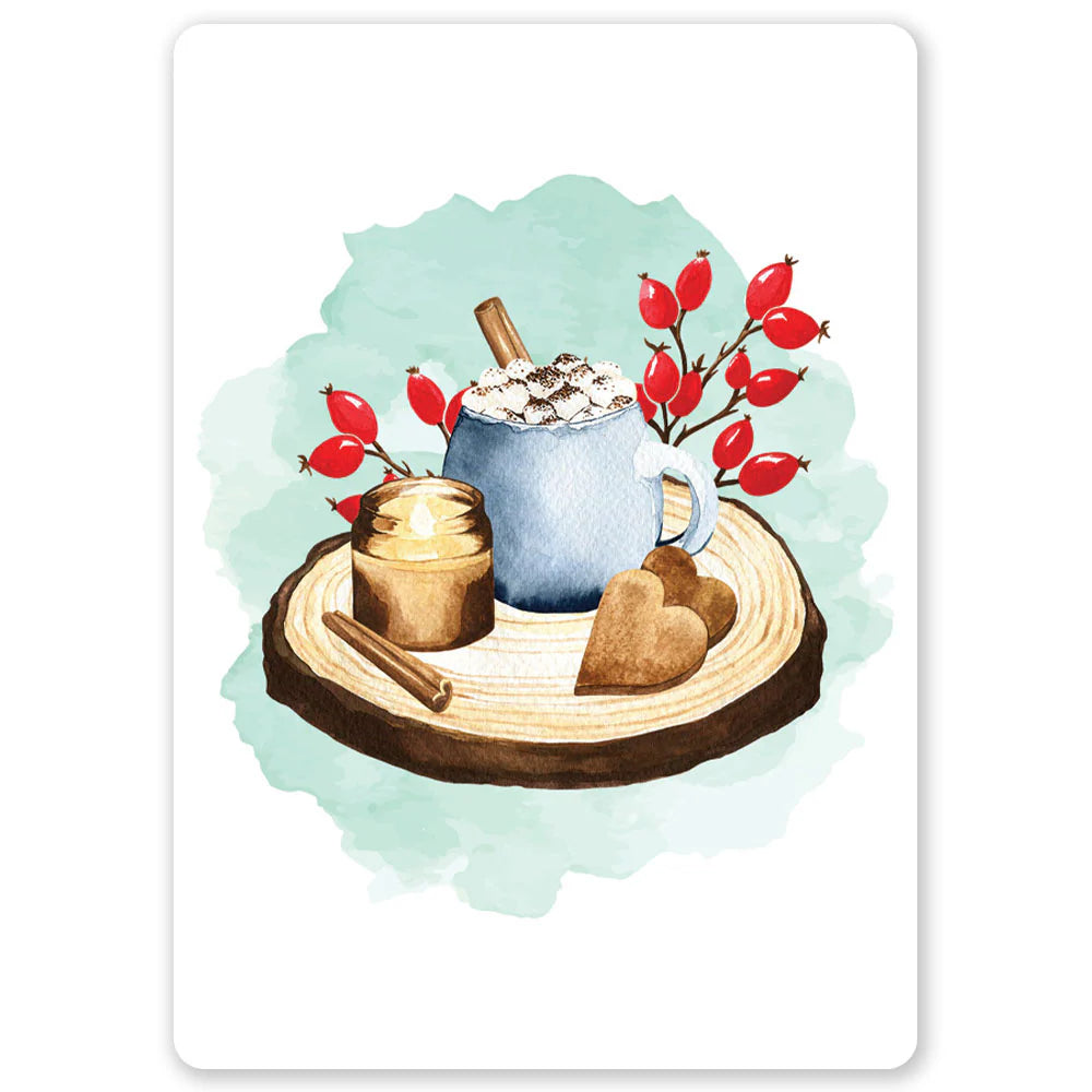 Cozy Winter Drink Postcard