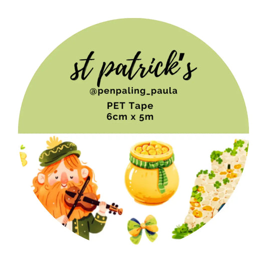 St. Patrick's PET Tape PRE-CUT