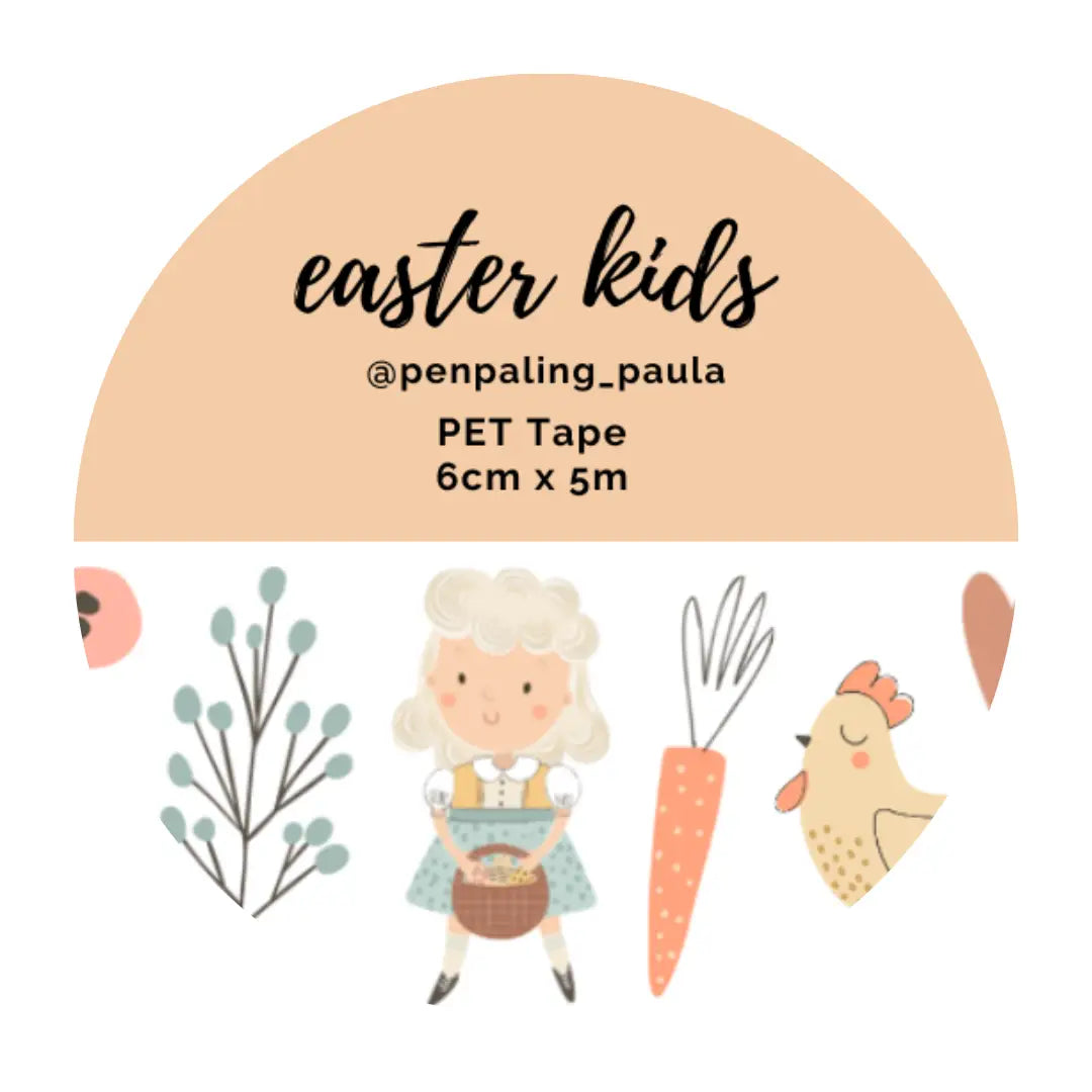 Easter Kids PET Tape PRE-CUT