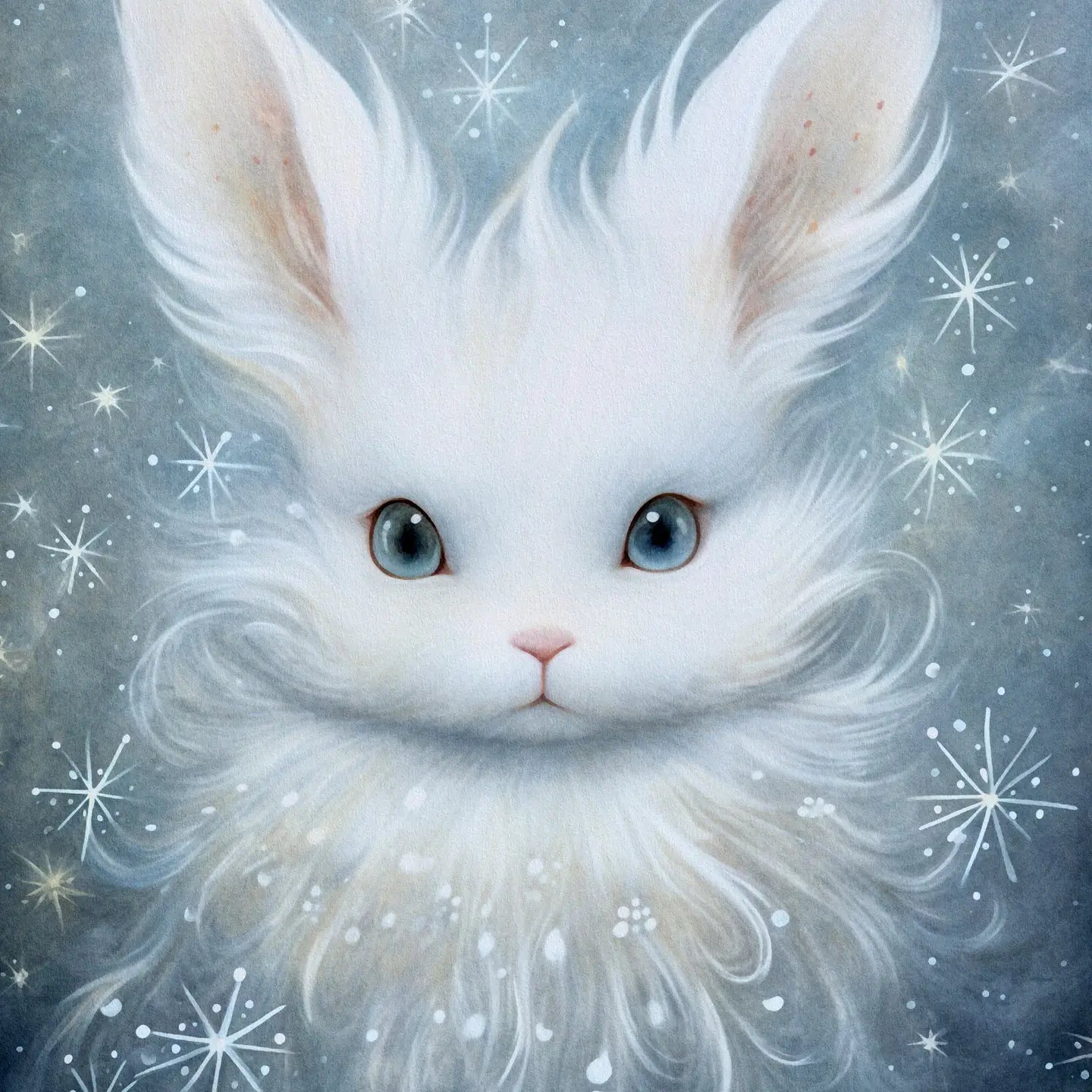 Snow Bunny Postcard