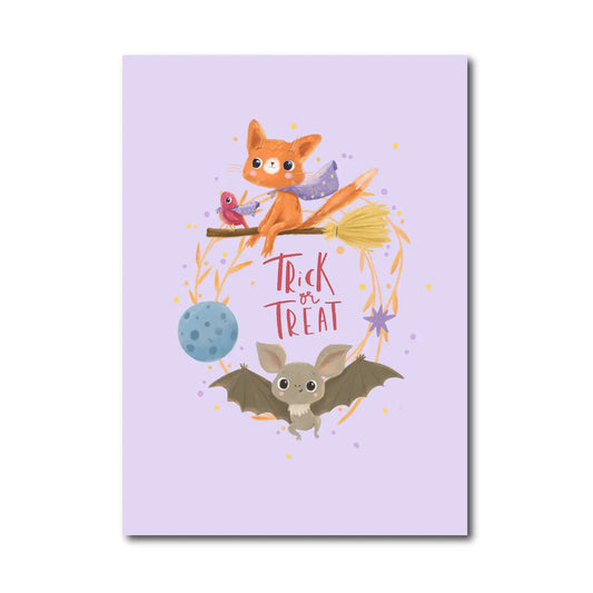 Trick or Treat Postcard