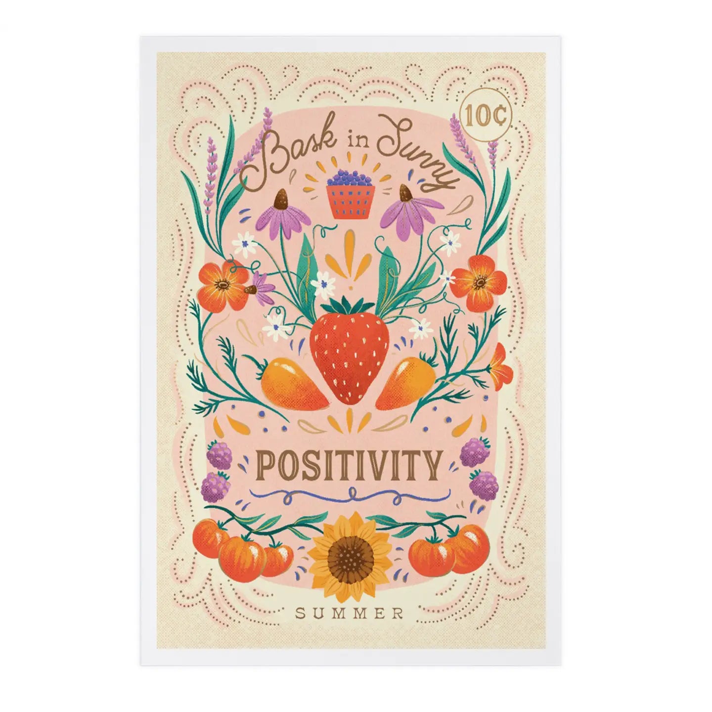 Seasons Mantra Summer Postcard