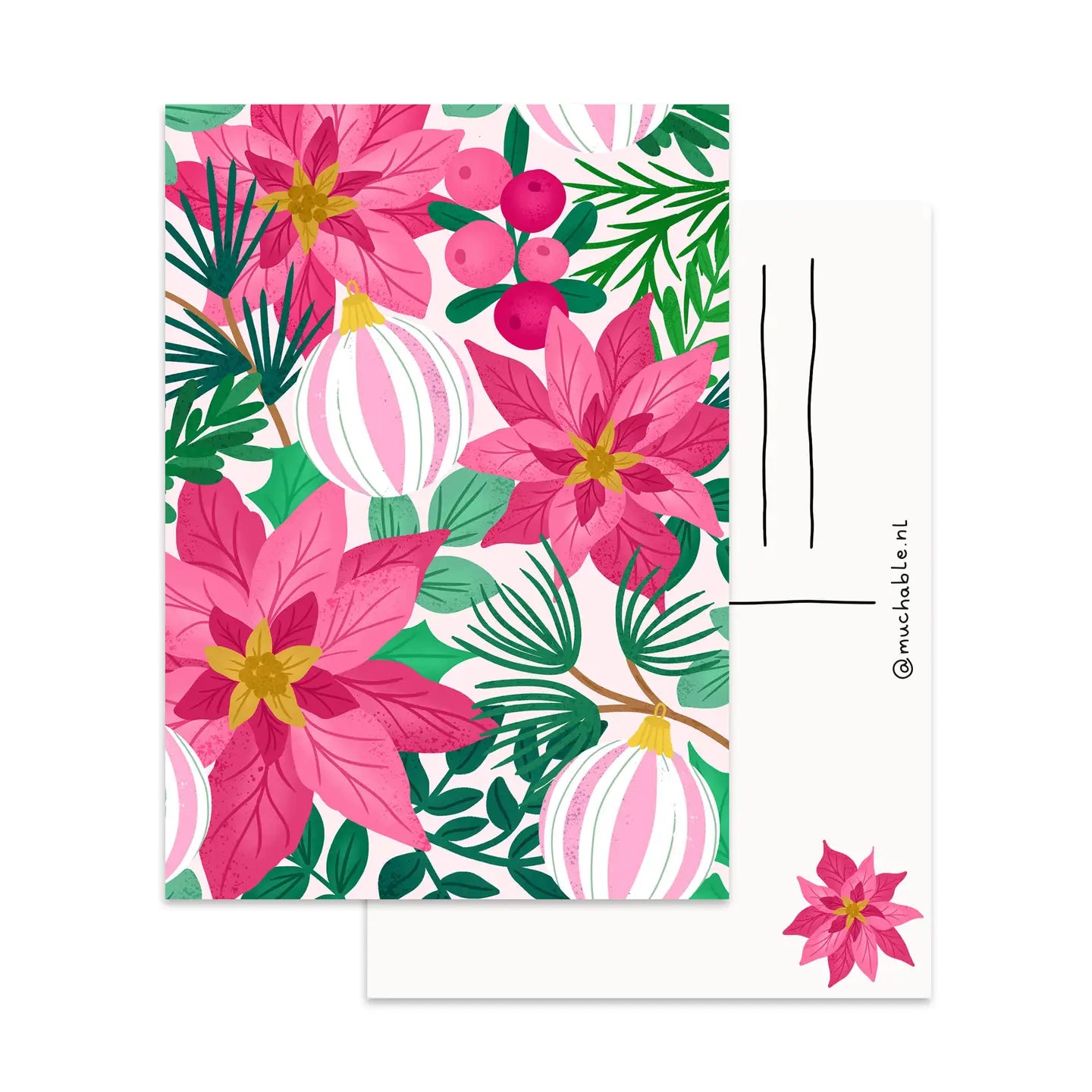 Flowers & Ornaments Postcard