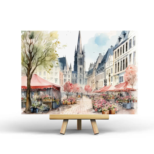 Spring Town Postcard