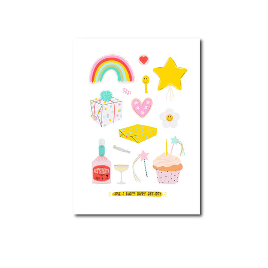 Birthday Elements Postcard