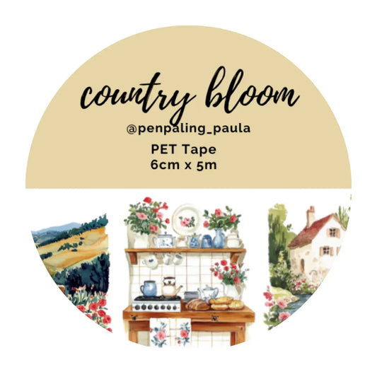 Country Bloom PET Tape PRE-CUT