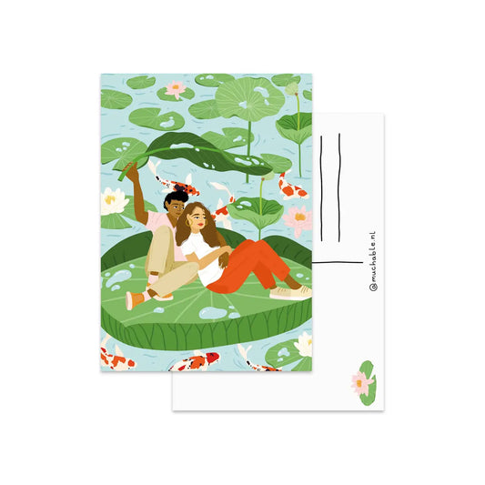 Koi Date Postcard