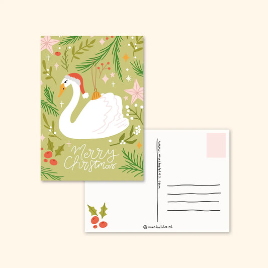 Swan Ornament Postcard