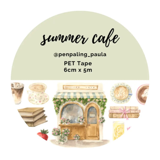 Summer Cafe PET Tape PRE-CUT