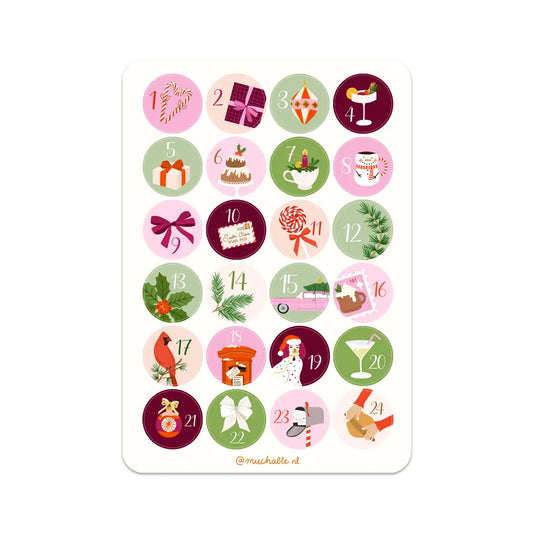 Advent Calendar Stickers