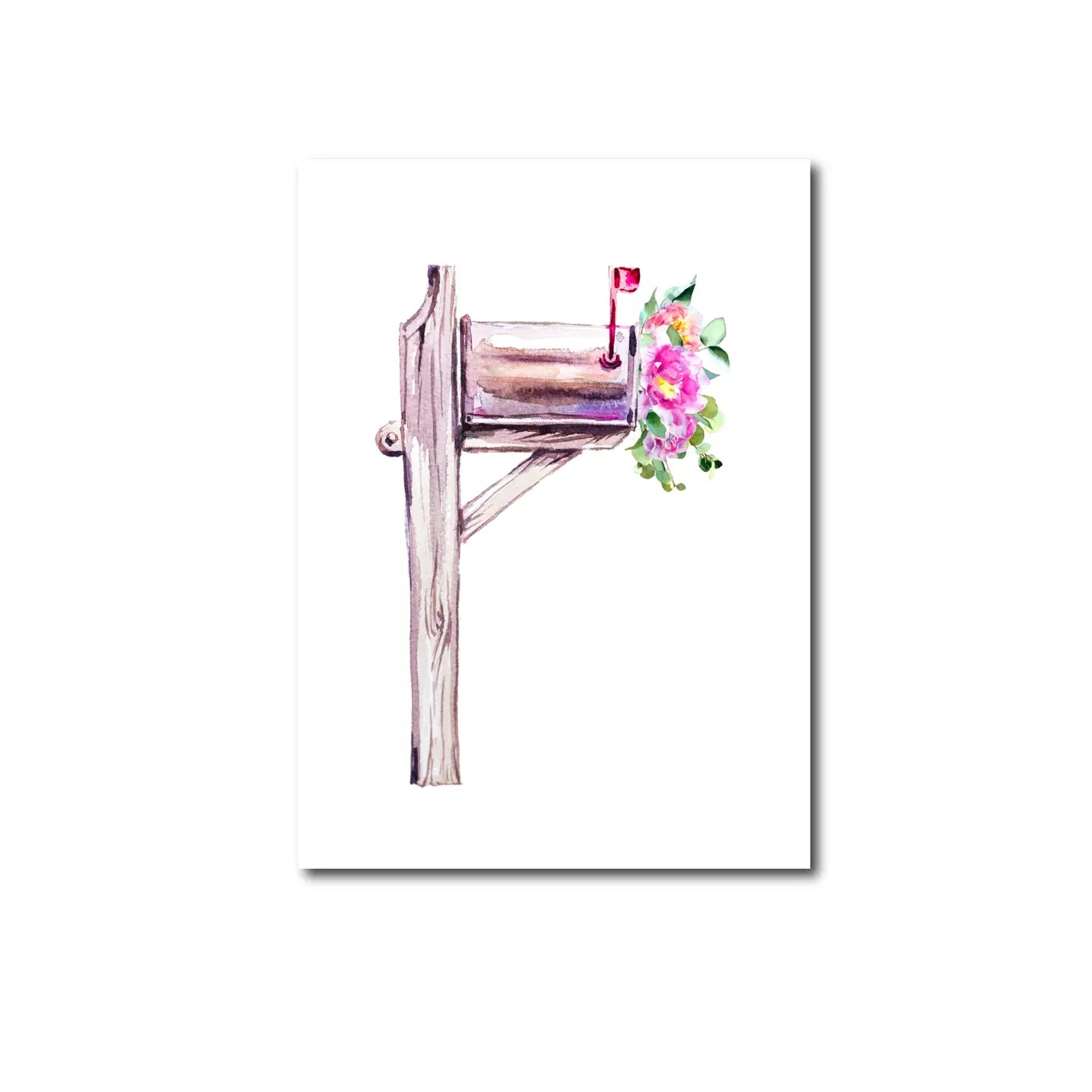 Pastel Mailbox Postcard