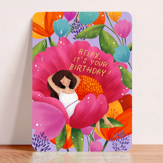 Relax, It's Your Birthday Postcard
