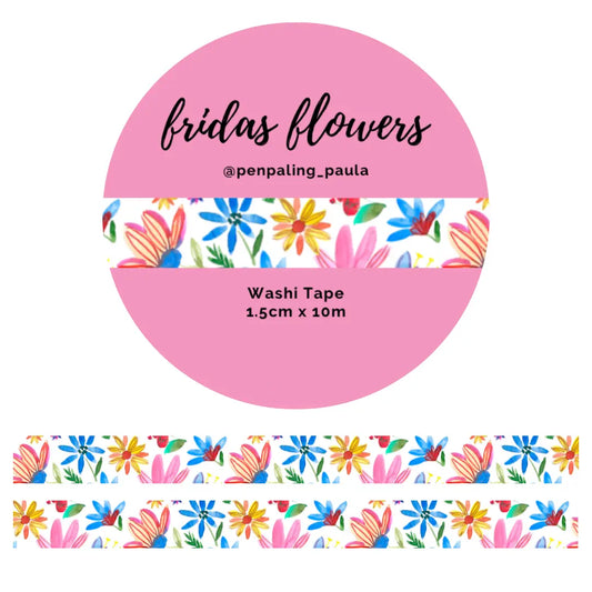 Fridas Flowers Washi Tape