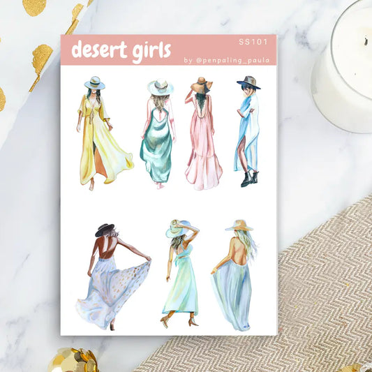 Desert Girls Sticker Sheet