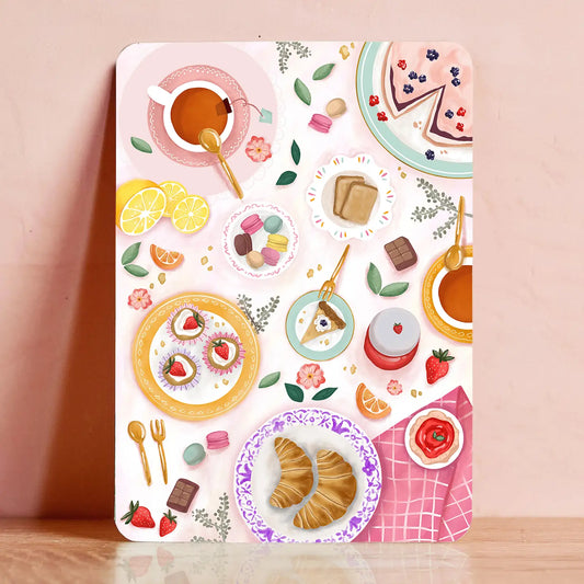 Sweet Cakes and Tea Postcard