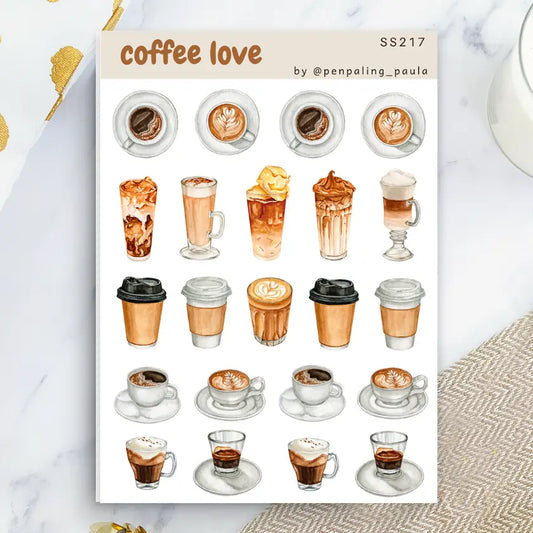 Coffee Love Sticker Sheet