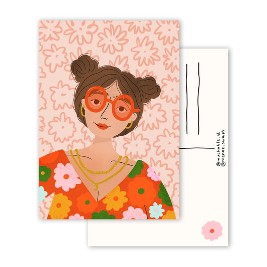 Cheerful Girl Postcard