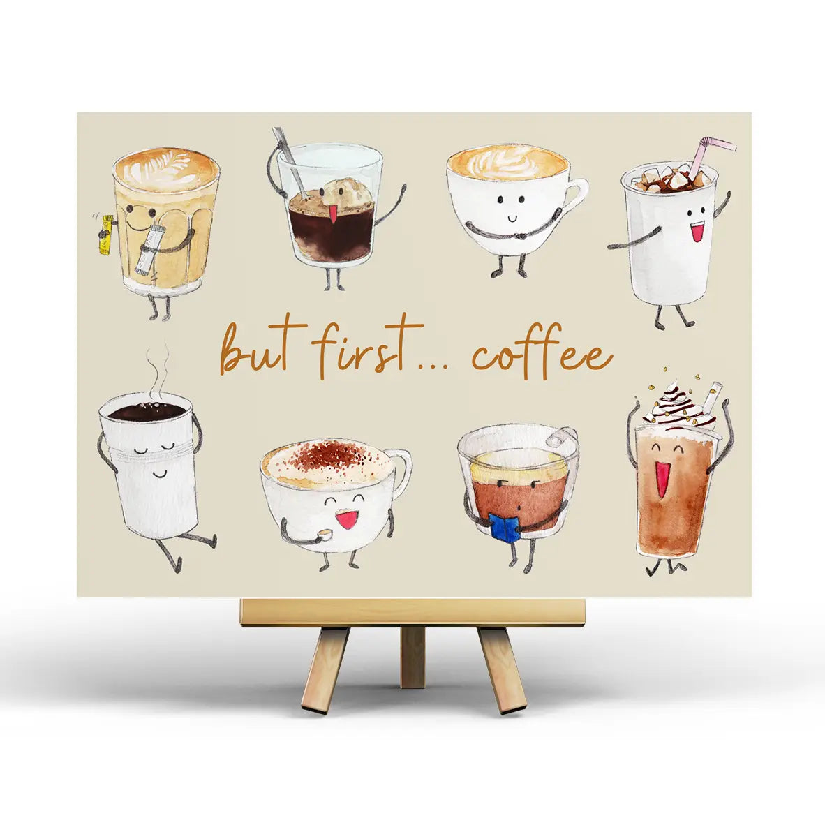 But First Coffee Postcard