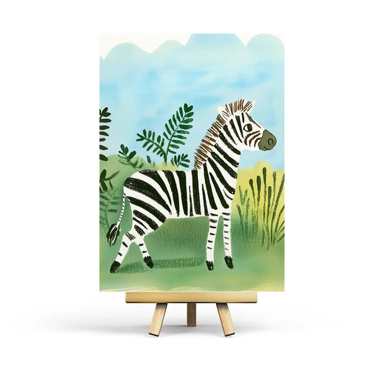 Zebra Postcard