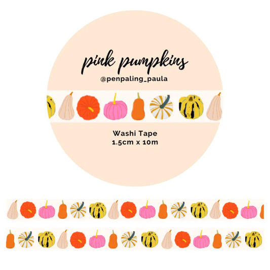 Pink Pumpkin Washi Tape