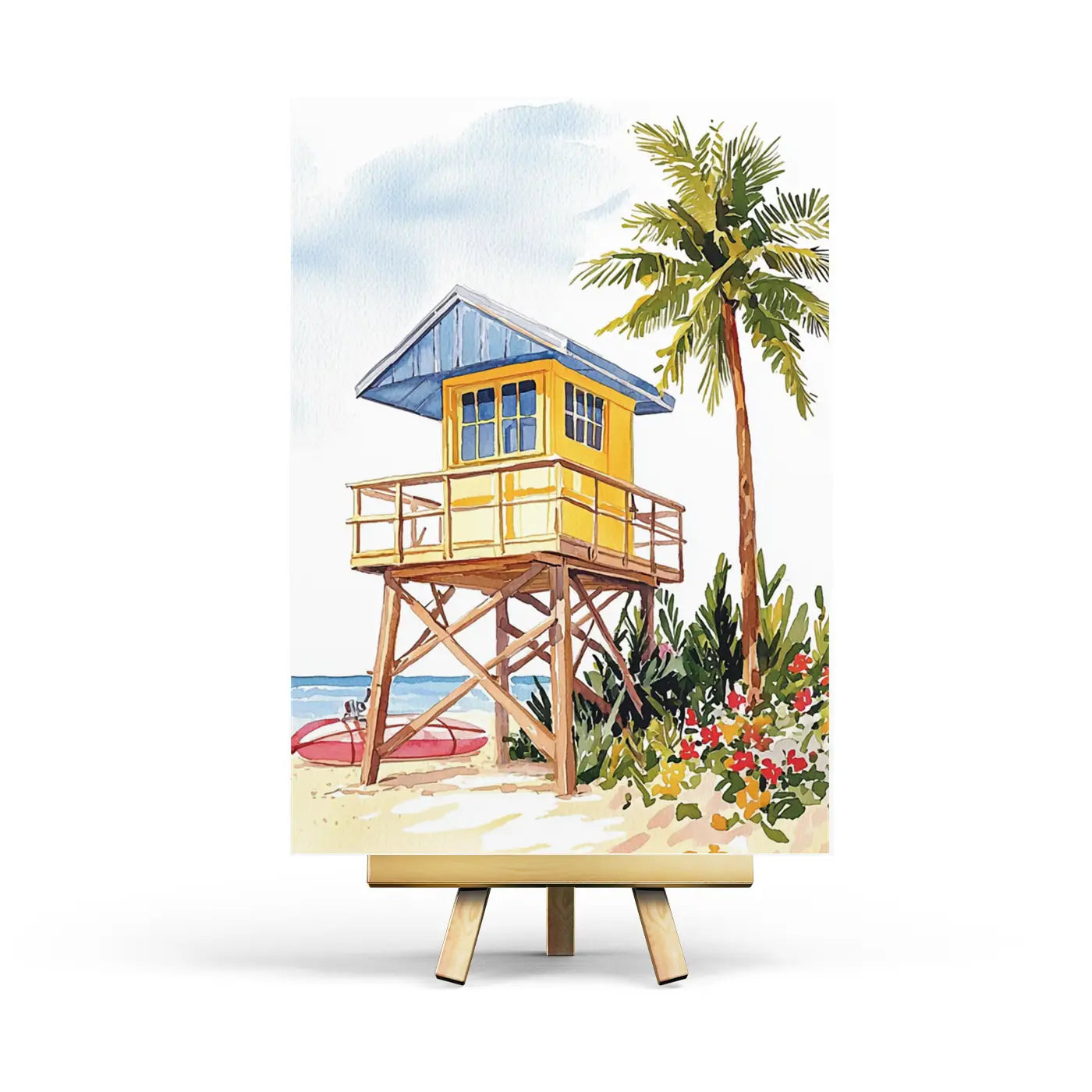Lifeguard Tower Postcard