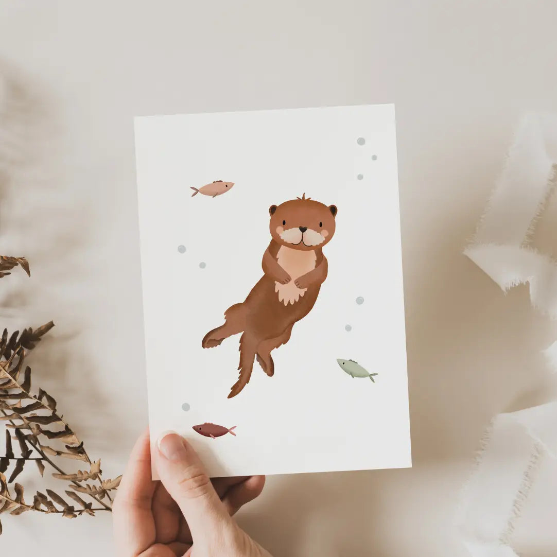 Otter Postcard