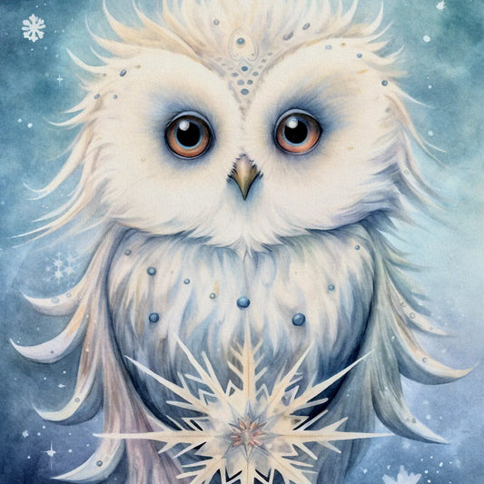 Snow Owl Postcard