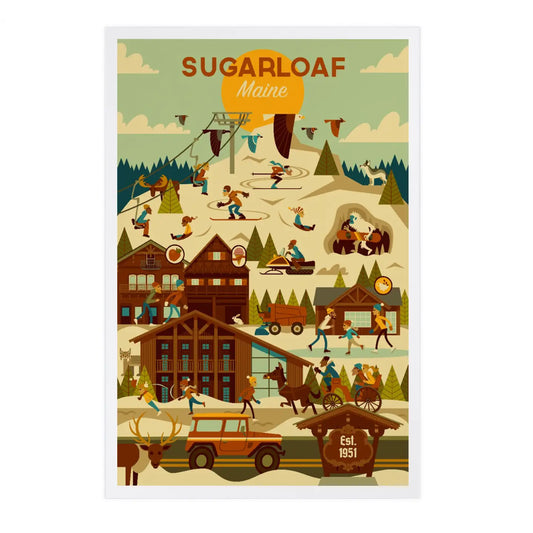 Sugarloaf, Maine, Ski Resort, Geometric