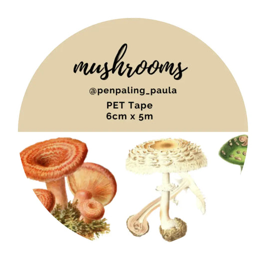 Mushrooms PET Tape PRE-CUT