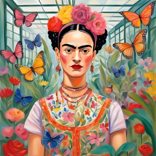 Frida in Butterfly Garden