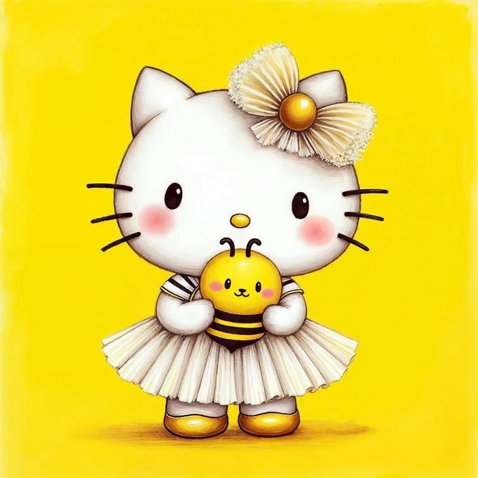 Hello Kitty with Bumblebee