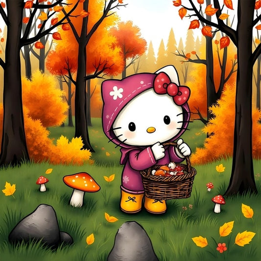 Hello Kitty Goes Foraging