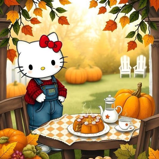 Hello Kitty Does Autumn Tea Time