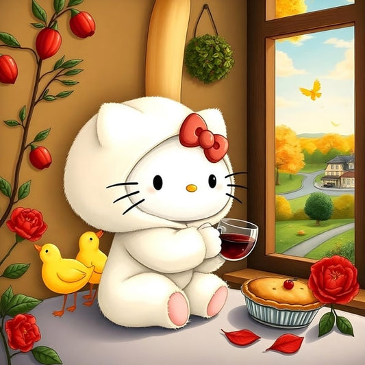 Hello Kitty Makes a Pie