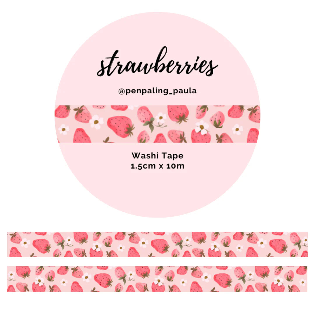 Strawberries Washi Tape