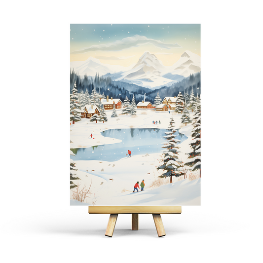 Winter Lake Postcard