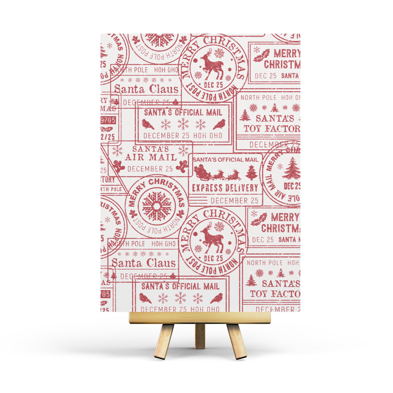 Christmas Postmarks Postcard