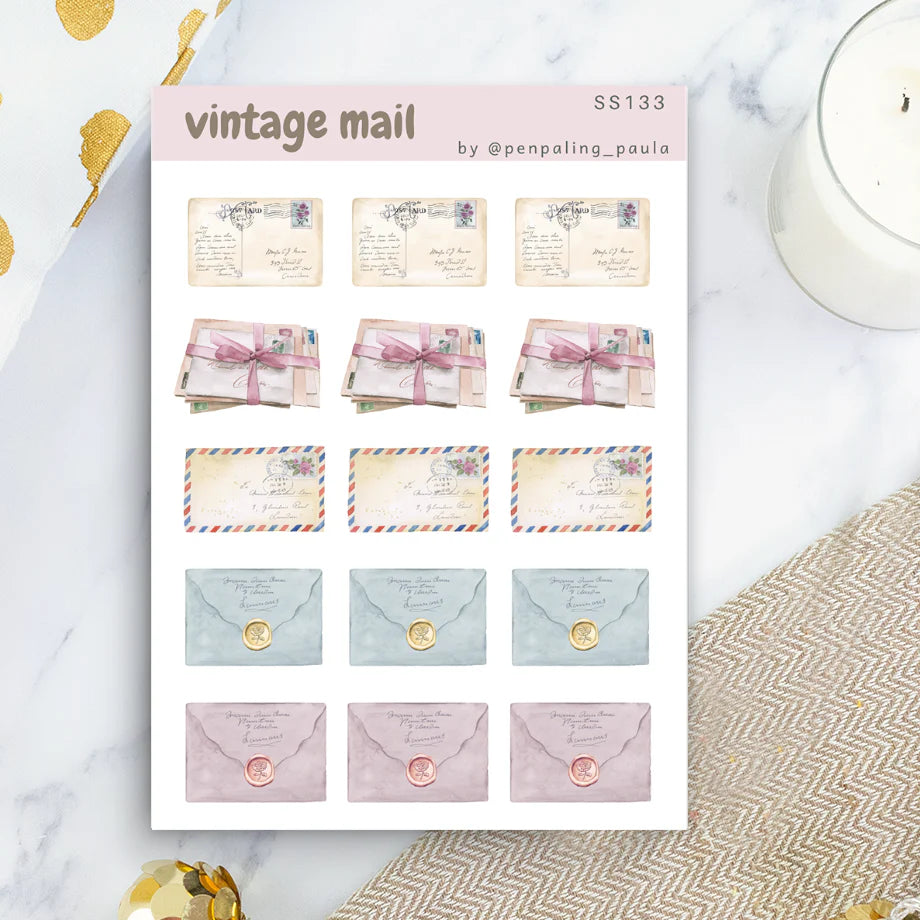 Vintage Mail Sticker Sheet