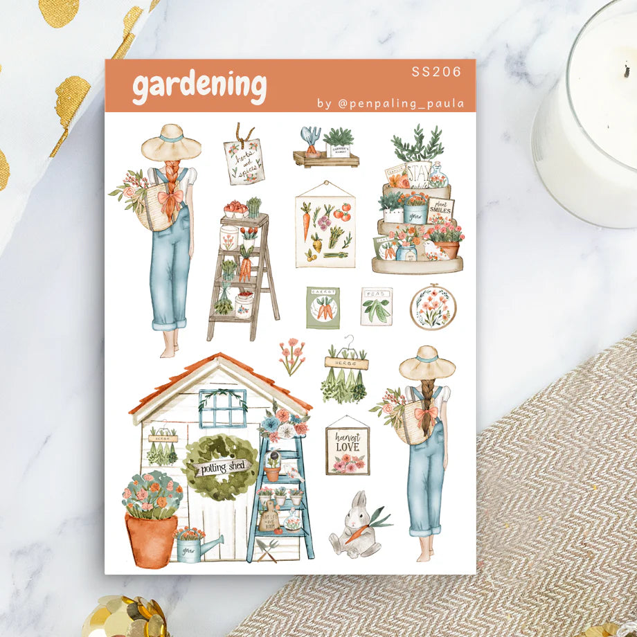 Gardening Sticker Sheet