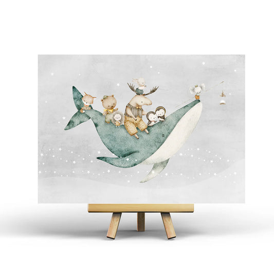Whale Postcard