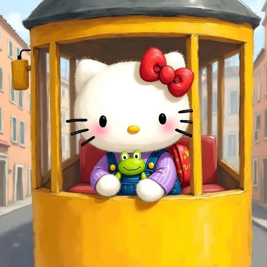Hello Kitty Rides the Trolly