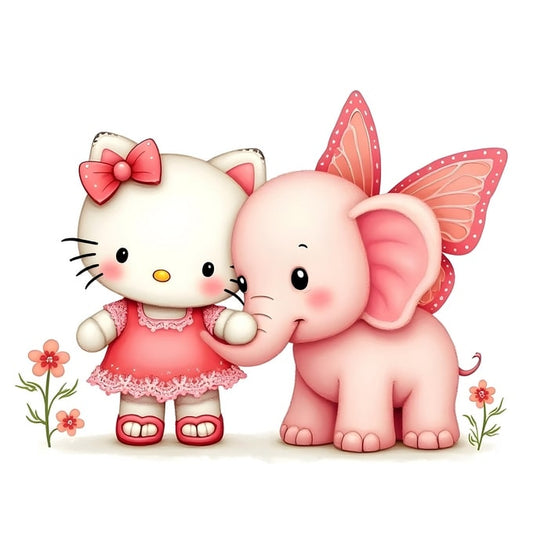 Hello Kitty and Baby Elephant