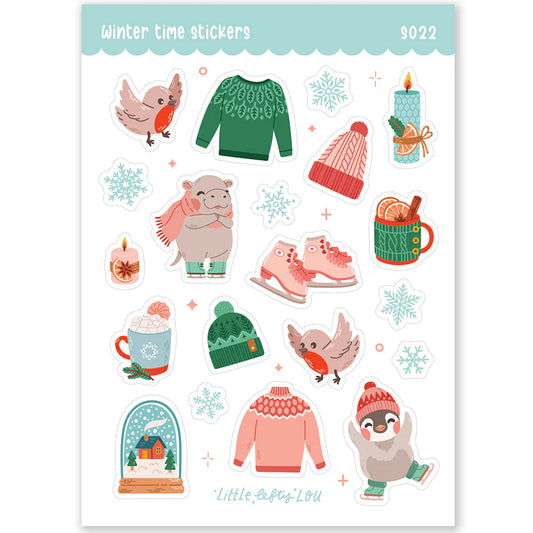 Winter Time Sticker Sheet